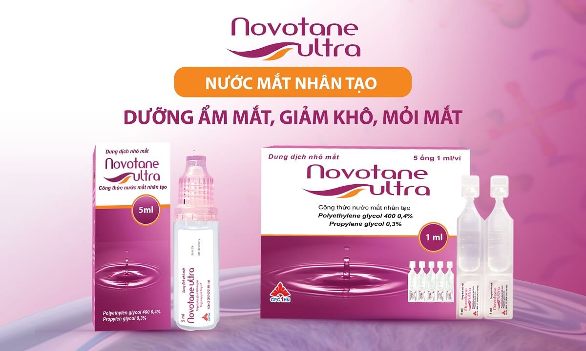 Novotane ultra khắc phục các rủi ro do đeo lens lâu